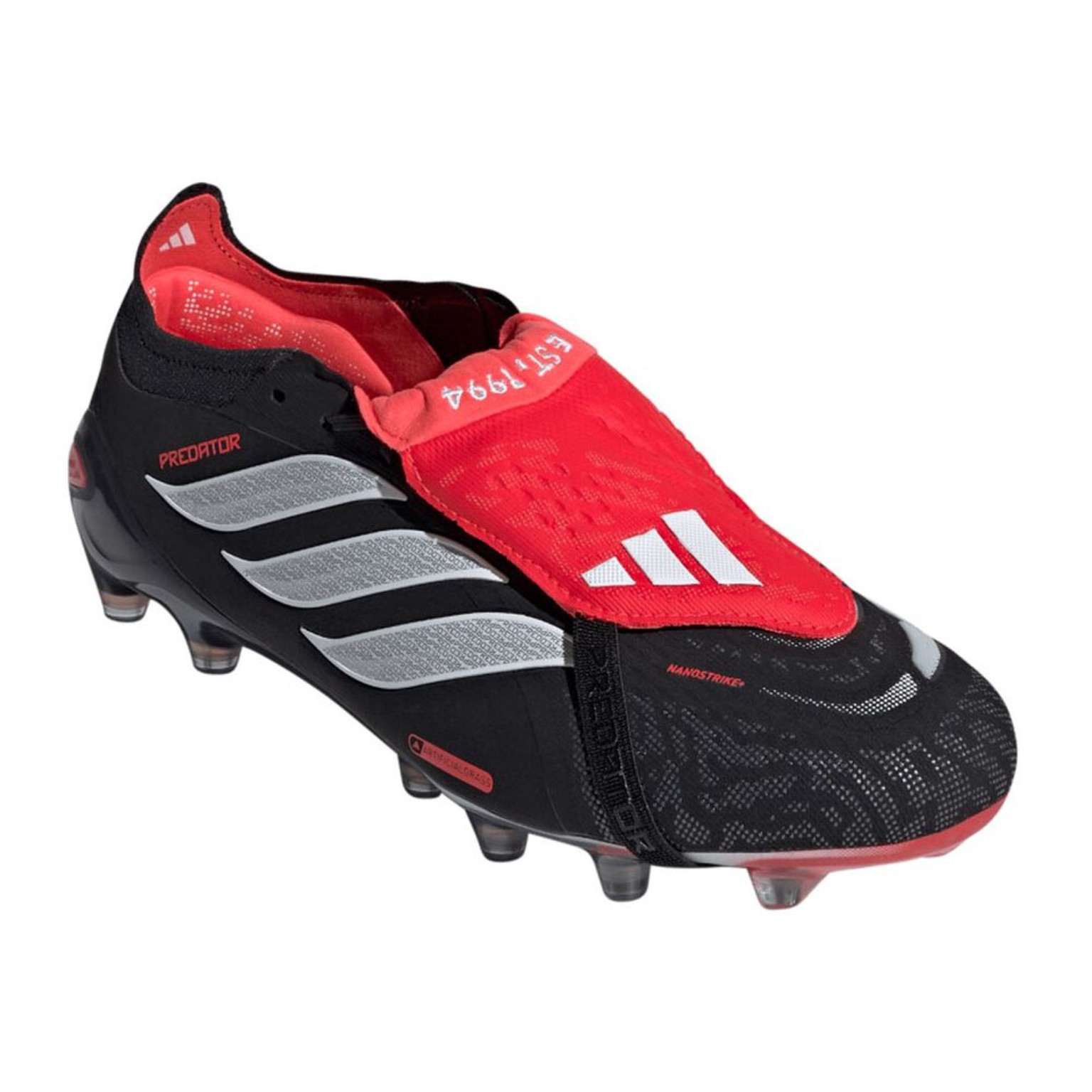 Adidas Predator Elite Fold-Over Tongue AG Football Boots three-quarter view